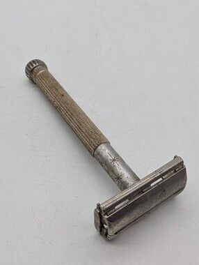 Vintage Lady Gillette Star Pattern Safety Razor – Collectible Shaving Tool